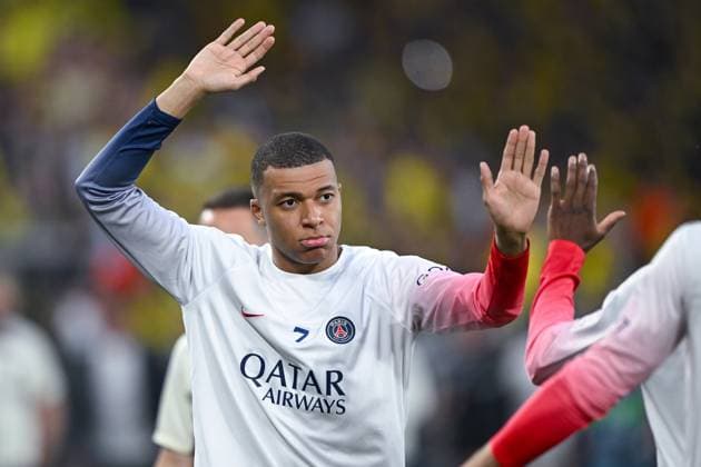 01.05.2024, Fussball, UCL, UEFA Champions League, , Saison 2023 2024, Semifinal, Borussia Dortmund - Paris St. Germain, Kylian Mbappe (Paris St. Germain) xRHR-FOTO TKx Copyright: TeresaxKroeger RHR-FOTOx RHR-FOTO TK