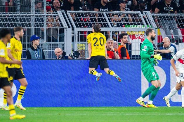 01.05.2024 - Fußball, 2023 2024, UEFA Champions League, Halbfinale, Borussia Dortmund - Paris Saint-Germain: (M) Marcel Sabitzer (Dortmund)