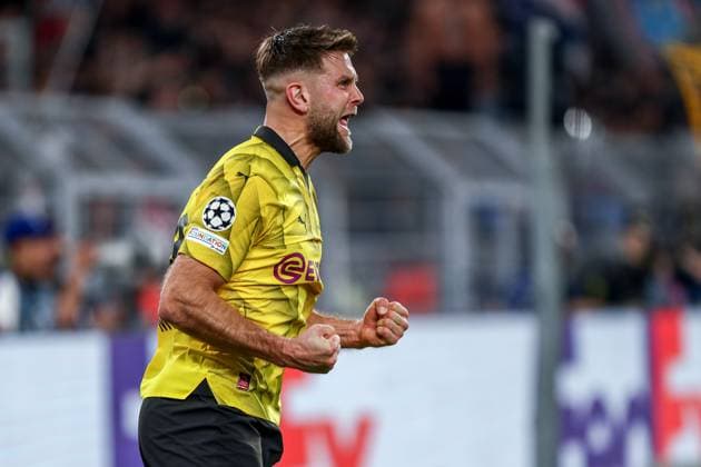 Tor, Torjubel, zum 1:0 durch Niclas Füllkrug Fuellkrug (Borussia Dortmund BVB, 14), GER, Borussia Dortmund BVB vs. Paris Saint-Germain PSG, UEFA Champions League 2023 24, Halbfinal - Hinspiel, 01.05.2024, GER, Borussia Dortmund BVB vs. Paris Saint-Germain PSG, UEFA Champions League 2023 24, Halbfinal - Hinspiel, 01.05.2024, Foto: Eibner-Pressefoto Gabriel Boia Dortmund Copyright: xEibner-Pressefoto GabrielxBoiax EP_EER