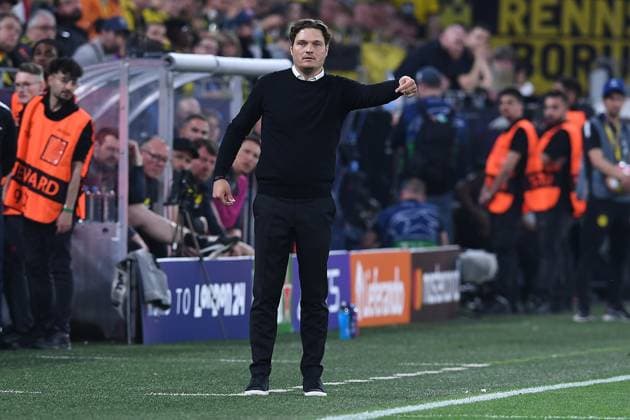 Fußball Champions League Halbfinale Borussia Dortmund - Paris Saint-Germain am 01.05.2024 im Signal Iduna Park in Dortmund Edin Terzic ( Trainer Cheftrainer Dortmund )