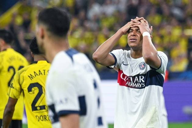 01.05.2024, Fussball, UCL, UEFA Champions League, , Saison 2023 2024, Semifinal, Borussia Dortmund - Paris St. Germain, Kylian Mbappe (Paris St. Germain) xRHR-FOTO TKx Copyright: TeresaxKroeger RHR-FOTOx RHR-FOTO TK