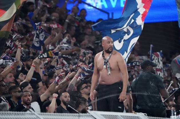 Fussball, UEFA Champions League Saison 2023 2024, Semifinal, Halbfinale , Borussia Dortmund - Paris Saint Germain FC , Signal Iduna Park Dortmund Paris Saint Germain FC fans