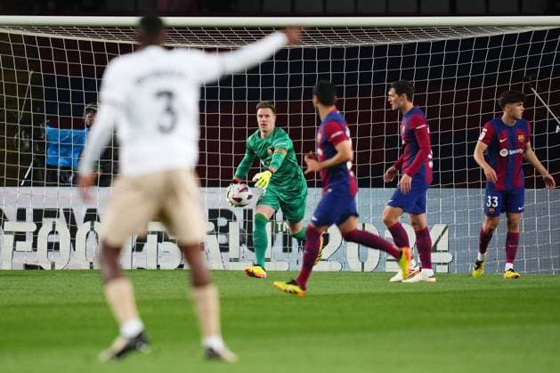 Marc-Andre Ter Stegen of FC Barcelona, Barca Bayern Munchen v Real Madrid. UEFA Champions League match.Semi-finals, first leg. Football, Allianz Arena Stadium, Madrid, Spain - 30 April 2024 Editorial use only  Copyright: xBaguxBlanco PRESSINPHOTO Shutterstockx 14456712dm