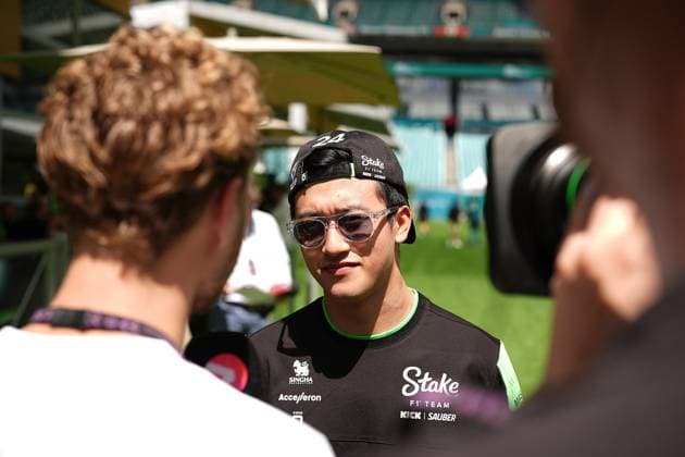 Formula 1 Crypto.com Miami Grand Prix 02.05.2024, Miami International Autodrome, Miami, Formula 1 Crypto.com Miami Grand Prix,im Bild Zhou Guanyu (CHN), Stake F1 Team Kick Sauber