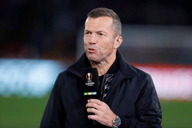 Amazon Prime Video TV commentator Lothar Herbert Matthaus looks on, UEFA Europa League 2023 2024 - Semifinals first leg, AS Roma vs Bayer 04 Leverkusen, Olimpico Stadium, May 2, 2024, Rome, Italy.