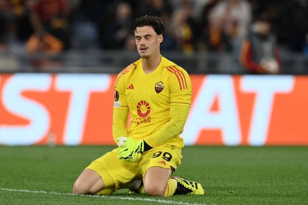 As Roma 02 05 2024 - Europa League Roma-Bayer Leverkusen foto Antonello Sammarco Image nella foto: Mile Svilar 