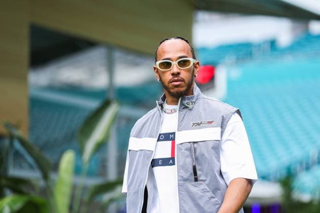 HAMILTON Lewis (gbr), Mercedes AMG F1 Team W15, portrait during the Formula 1 Crypto.com Miami Grand Prix 2024, 6th round of the 2024 Formula One World Championship, WM, Weltmeisterschaft from May 3 to 5, 2024 on the Miami International Autodrome, in Miami, United States of America - F1 - MIAMI GRAND PRIX 2024 DPPI Panoramic  240503_R06_MIAMI_DP_AV3_2905