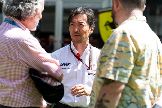 Haas F1 Team principal Ayao Komatsu is seen in the paddock during the Formula One Miami Grand Prix at the Miami International Autodrome in Miami Gardens, Florida on May 3, 2024.  MIA20240503405 GREGxNASH