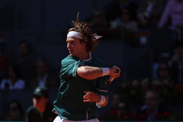 Andrey Rublev (Rus) defeated Taylor Fritz TENNIS : Mutua Madrid Open 2024 - 03 05 2024 AntoineCouvercelle Panoramic 