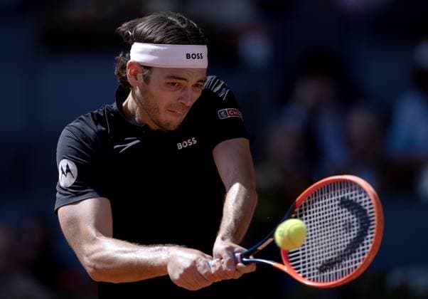 Taylor Fritz of USA in action Mutua Madrid Open, Day 12, Tennis, La Caja Magica, Madrid, Spain - 03 May 2024  Copyright: xEllaxLing Shutterstockx 14454213l