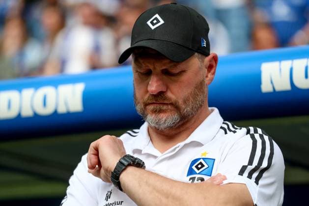 03.05.2024, xtgx, Fussball - 2.Bundesliga, Hamburger SV - FC St.Pauli emspor, v.l. Steffen Baumgart (HSV, Trainer) (DFL DFB REGULATIONS PROHIBIT ANY USE OF PHOTOGRAPHS as IMAGE SEQUENCES and or QUASI-VIDEO) Hamburg