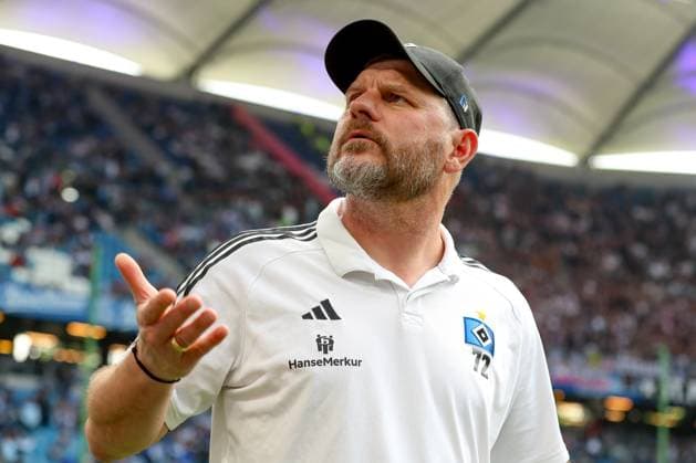 03.05.2024, xtgx, Fussball - 2.Bundesliga, Hamburger SV - FC St.Pauli emspor, v.l. Steffen Baumgart (HSV, Trainer) (DFL DFB REGULATIONS PROHIBIT ANY USE OF PHOTOGRAPHS as IMAGE SEQUENCES and or QUASI-VIDEO) Hamburg
