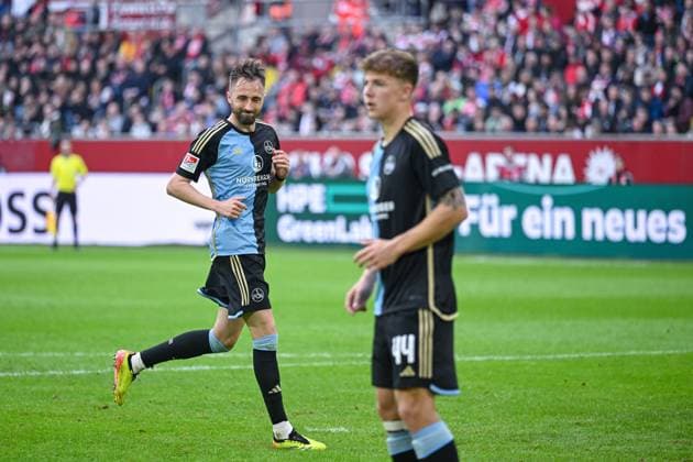 03.05.2024, Fussball, 2. Bundesliga, 32. Spieltag Saison 2023 2024, Fortuna Düsseldorf - 1. FC Nuernberg, Florian Hübner (1. FC Nürnberg) xRHR-FOTO TKx