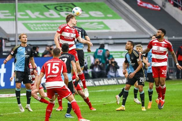 2. Fussball Bundesliga: Fortuna Düsseldorf 1895 - 1. FC Nürnberg; 03.05.2024 Vincent Vermeij ( 9 Fortuna Duesseldorf); 2. Fussball Bundesliga: Fortuna Düsseldorf 1895 - 1. FC Nürnberg am 03.05.2024, Düsseldorf.