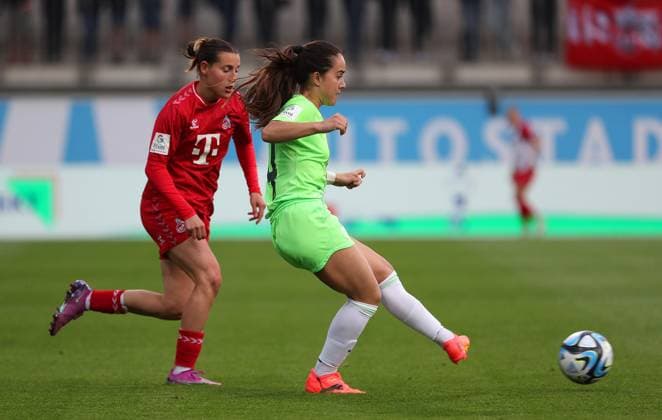 VfL vs. Köln, BL Frauen Wolfsburg, 03.05.2024, FUßBALL - VfL Wolfsburg vs. 1. FC Köln, Google Pixel Frauen-Bundesliga, Saison 2023 24. Nuria Rabano (VfL Wolfsburg) Wolfsburg