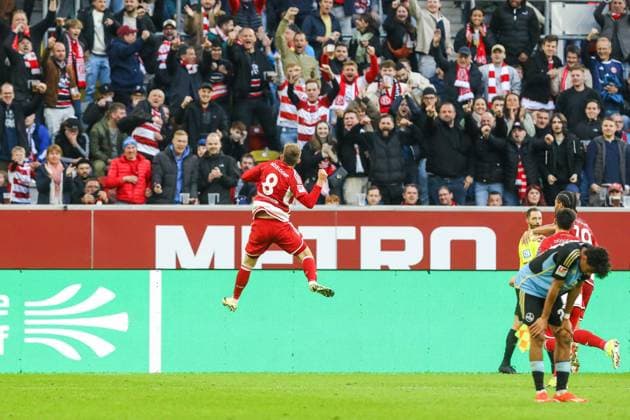 2. Fussball Bundesliga: Fortuna Düsseldorf 1895 - 1. FC Nürnberg; 03.05.2024 Isak Johannesson ( 8 Fortuna Duesseldorf); 2. Fussball Bundesliga: Fortuna Düsseldorf 1895 - 1. FC Nürnberg am 03.05.2024, Düsseldorf.