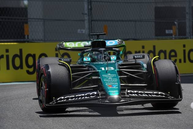 03.05.2024, Miami International Autodrome, Miami, Formula 1 Crypto.com Miami Grand Prix,im Bild Lance Stroll (CAN), Aston Martin Aramco Cognizant Formula One Team Defodi-506_20240503_hbr_3806