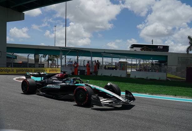 Formula 1 Crypto.com Miami Grand Prix 03.05.2024, Miami International Autodrome, Miami, Formula 1 Crypto.com Miami Grand Prix,im Bild George Russell (GBR), Mercedes-AMG Petronas Formula One Team