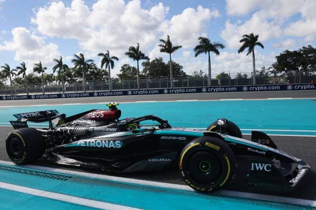 F1 Miami Grand Prix Sprint Qualifying Lewis Hamilton of Mercedes during Sprint Qualifying ahead of the Formula 1 Miami Grand Prix at Miami International Autodrome in Miami, United States on May 3, 2024. Miami United States  Copyright: xJakubxPorzyckix originalFilename:porzycki-f1miamig240503_npio5.jpg