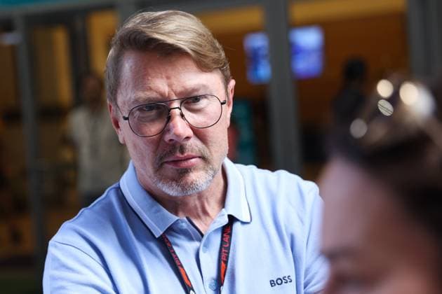 F1 Miami Grand Prix Practice And Sprint Qualifying Mika Hakkinen before Sprint Qualifying ahead of the Formula 1 Miami Grand Prix at Miami International Autodrome in Miami, United States on May 3, 2024. Miami United States  Copyright: xJakubxPorzyckix originalFilename:porzycki-f1miamig240503_npsJX.jpg
