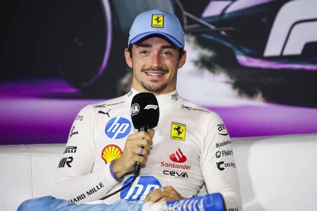 Sprint Race press conference, PK, Pressekonferenz LECLERC Charles (mco), Scuderia Ferrari HP SF-24, portrait during the Formula 1 Crypto.com Miami Grand Prix 2024, 6th round of the 2024 Formula One World Championship, WM, Weltmeisterschaft from May 3 to 5, 2024 on the Miami International Autodrome, in Miami, United States of America - F1 - MIAMI GRAND PRIX 2024 DPPI Panoramic 240504_R06_MIAMI_DP_EA015284