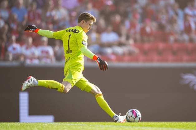 240504 Sander Tangvik of Rosenborg during the Eliteserien match between Brann and Rosenborg on May 4, 2024 in Bergen. Photo: Marius Simensen BILDBYRAN COP 238 bbeng brann eliteserien football fotball fotboll rosenborg Copyright: MARIUSxSIMENSEN BB240504ZR042