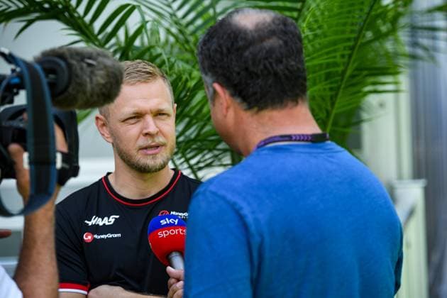 Formel 1 GP Miami USA. 04.05.2024 Kevin Magnussen 20, MoneyGram Haas F1 Team im Interview; Formel 1 GP Miami USA. 04.05.2024 Copyright: xBEAUTIFULxSPORTS Erlhofx