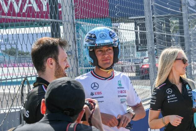 Formel 1 GP Miami USA. 04.05.2024 George Russell 63, Mercedes-AMG Petronas F1 Team; Formel 1 GP Miami USA. 04.05.2024 Copyright: xBEAUTIFULxSPORTS Erlhofx