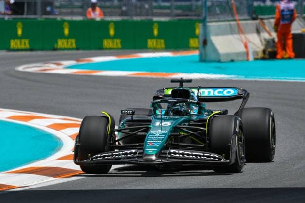 Formel 1 GP Miami USA. 04.05.2024 Lance Stroll 18, Aston Martin Aramco F1 Team; Formel 1 GP Miami USA. 04.05.2024 Copyright: xBEAUTIFULxSPORTS Erlhofx