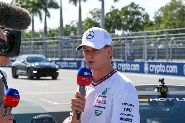 Formel 1 GP Miami USA. 04.05.2024 Mick Schumacher, Mercedes-AMG Petronas F1 Team; Formel 1 GP Miami USA. 04.05.2024 Copyright: xBEAUTIFULxSPORTS Erlhofx