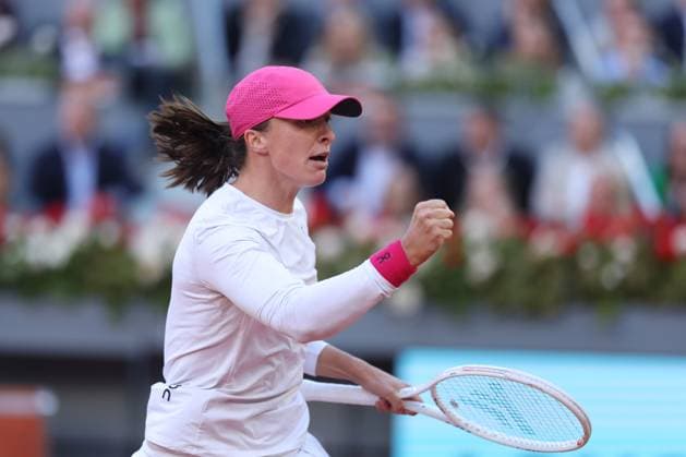 Iga Swiatek (Pol) defeated Aryna Sabalenka (Blr) TENNIS : Mutua Madrid Open 2024 - 04 05 2024 AntoineCouvercelle Panoramic 