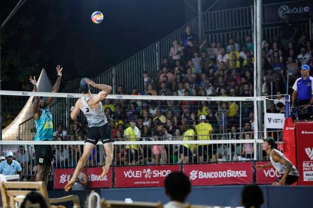 Beach volleyball, Beachvolleyball World Circuit, Brasilia BRASILIA (DF),05 04 2024- VOLLEY CIRCUIT WORLD, Beach Volleyball Match between Brazil x USA, valid for the World Volleyball Circuit, held in the city of Brasilia, on the afternoon of this Saturday, May 4, 2024 . (Foto: Wallace Martins Thenews2 imago images) SPO  Copyright: xWallacexMartinsx