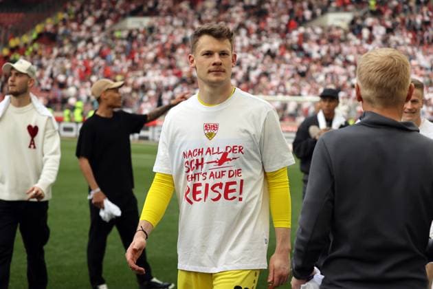 04.05.24 VfB Stuttgart - FC Bayern München Deutschland, Stuttgart, 04.05.2024, Fussball, Bundesliga, VfB Stuttgart - FC Bayern München: Alexander Nübel (VfB Stuttgart).