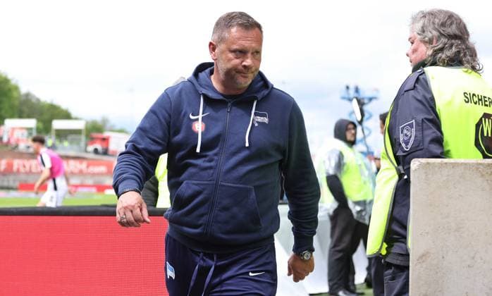 05.05.2024, Fussball, Herren, 2. Bundesliga, Saison 2023 2024, SV 07 Elversberg - Hertha BSC Berlin, Trainer Pal Dardai (Hertha BSC) Elversberg Ursapharm-Arena an der Kaiserlinde Saarland Deutschland (DE)