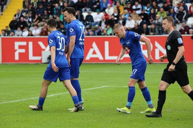 05.05.2024, Fussball, Herren, 2. Bundesliga, Saison 2023 2024, SV 07 Elversberg - Hertha BSC Berlin, Torjubel zum 2:2, Torschütze: Palko Dardai (Hertha BSC) Elversberg Ursapharm-Arena an der Kaiserlinde Saarland Deutschland (DE)
