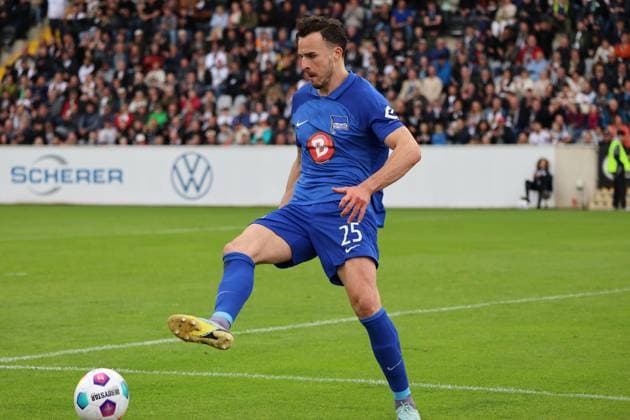 05.05.2024, Fussball, Herren, 2. Bundesliga, Saison 2023 2024, SV 07 Elversberg - Hertha BSC Berlin, Haris Tabakovic (Hertha BSC) Elversberg Ursapharm-Arena an der Kaiserlinde Saarland Deutschland (DE)