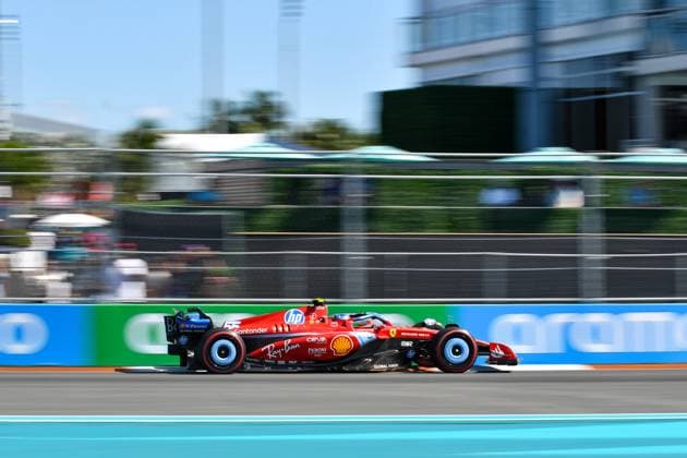 Formel 1 GP Miami USA. 05.05.2024 Carlos Sainz 55, Scuderia Ferrari; Formel 1 GP Miami USA. 05.05.2024 Copyright: xBEAUTIFULxSPORTS Erlhofx