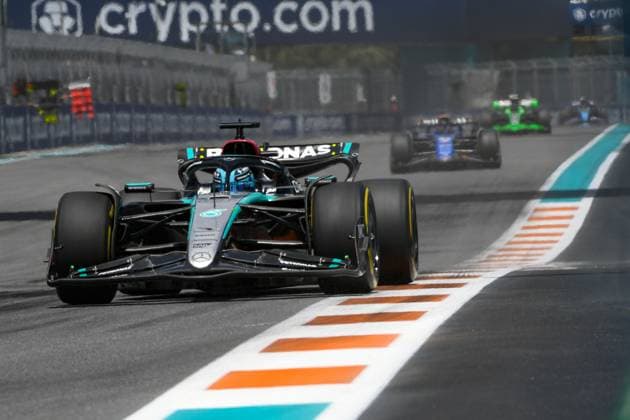 Formel 1 GP Miami USA. 05.05.2024 George Russell 63, Mercedes-AMG Petronas F1 Team; Formel 1 GP Miami USA. 05.05.2024 Copyright: xBEAUTIFULxSPORTS Erlhofx