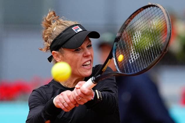 May 5, 2024, Madrid, Madrid, SPAIN: Laura Siegemund of Germany plays doubles with Barbora Krejcikova of Czech Republic against Cristina Bucsa and Sara Sorribes of Spain during the WTA, Tennis Damen Doubles Final of the Mutua Madrid Open 2024, ATP, Tennis Herren Masters 1000 and WTA 1000, tournament celebrated at Caja Magica on May 05, 2024 in Madrid, Spain. Madrid SPAIN - ZUMAa181 20240505_zaa_a181_056 Copyright: xOscarxJ.xBarrosox