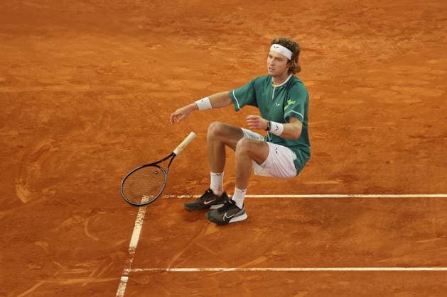 Andrey Rublev (Rus) defeated Felix Auger Aliassime (Can) TENNIS : Mutua Madrid Open 2024 - 05 05 2024 AntoineCouvercelle Panoramic 