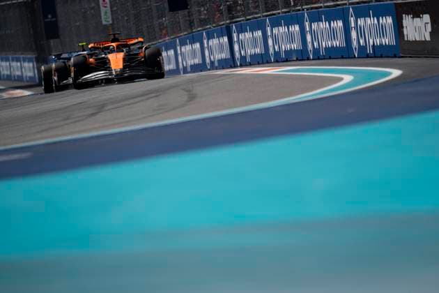 May 5, 2024, Miami, United States: Australian driver OSCAR PIASTRI (McLaren F1 Team) drives during the 2024 FIA Formula 1 Miami Grand Prix at Miami International Autodrome in Miami, United States. Miami United States - ZUMAg147 20240505_fap_g147_041 Copyright: xJamesxGasperottix