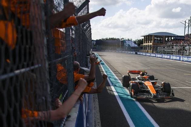 NORRIS Lando (gbr), McLaren F1 Team MCL38, portrait during the Formula 1 Crypto.com Miami Grand Prix 2024, 6th round of the 2024 Formula One World Championship, WM, Weltmeisterschaft from May 3 to 5, 2024 on the Miami International Autodrome, in Miami, United States of America - F1 - MIAMI GRAND PRIX 2024 DPPI Panoramic  240505_R06_MIAMI_DP_EA024102
