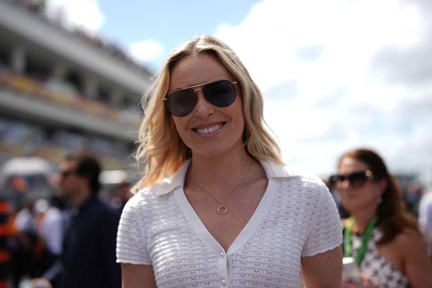 05.05.2024, Miami International Autodrome, Miami, Formula 1 Crypto.com Miami Grand Prix,im Bild Die ehemalige US-amerikanische Skirennläuferin Lindsey Vonn. Defodi-506_20240505_hbr_2667