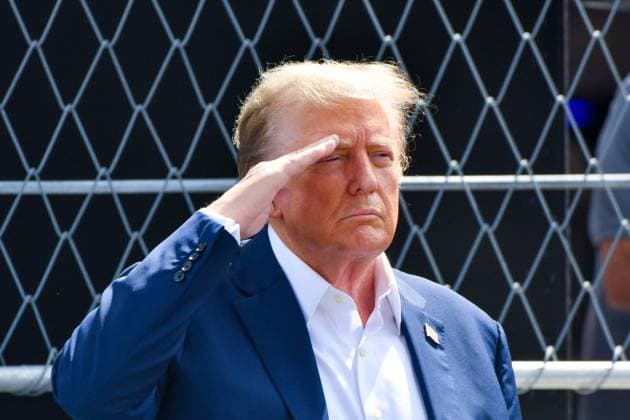 Formel 1 GP Miami USA. 05.05.2024 Donald Trump, Ehemaliger Präsident der Vereinigten Staaten von Amerika USA; Formel 1 GP Miami USA. 05.05.2024 Copyright: xBEAUTIFULxSPORTS Erlhofx