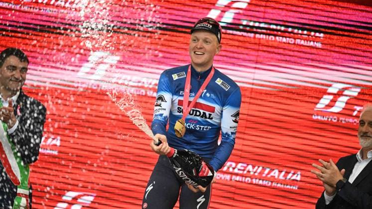 Sport Themen der Woche KW19 Sport Bilder des Tages 06-05-2024 Giro D italia; Tappa 03 Novara - Fossano; 2024, Soudal - Quick Step; Merlier, Tim; Fossano; 