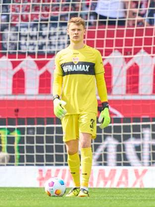 Alexander Nuebel, Nübel, VFB 33 in the match VFB STUTTGART - FC BAYERN MUENCHEN 3-1 on May 4, 2024 in Stuttgart, Germany. Season 2023 2024, 1.Bundesliga, matchday 32, 32.Spieltag, München, Munich