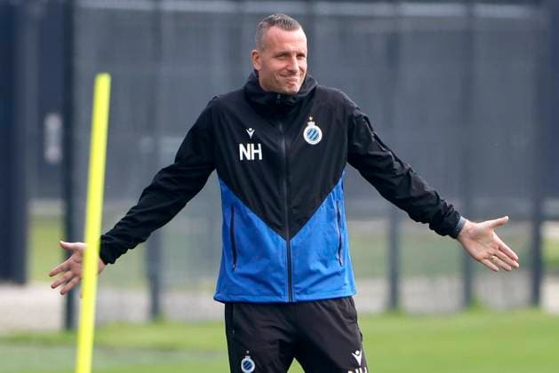 Club Brugge v Fiorentina - UEFA Europa Conference League - media activities WESTKAPELLE, BELGIUM - MAY 07 : Hayen Nicky head coach of Club Brugge during a training session prior to the UEFA Europa Conference League semi-finals 2nd leg match between Club Brugge and Fiorentina at the training grounds on May 7, 2024 in Westkapelle, Belgium, 07 05 2024 Westkapelle Belgium  Copyright: xJanxDexMeuleneirx