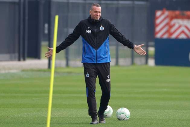 Club Brugge v Fiorentina - UEFA Europa Conference League - media activities WESTKAPELLE, BELGIUM - MAY 07 : Hayen Nicky head coach of Club Brugge during a training session prior to the UEFA Europa Conference League semi-finals 2nd leg match between Club Brugge and Fiorentina at the training grounds on May 7, 2024 in Westkapelle, Belgium, 07 05 2024 Westkapelle Belgium  Copyright: xJanxDexMeuleneirx