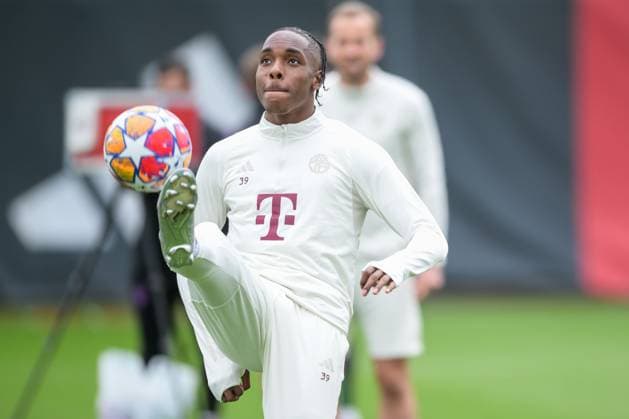 Fußball, Championsleague, 20240507, Abschlusstraining, Real Madrid - FC Bayern München. Im Bild Mathys TEL (FC Bayern München, 39). München Trainingsgelände Säbener Str. 51 Bayern Deutschland Copyright: Passion2Press MarkusxFischerx
