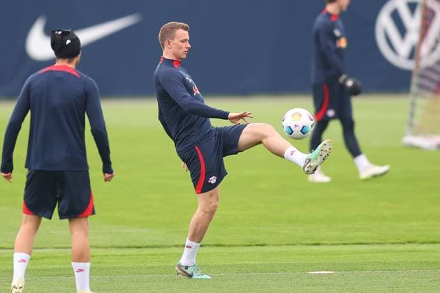 RB Leipzig Training 1. Bundesliga Leipzig, 07.05.2024, Trainingszentrum am Cottaweg, Saison 2023 2024, Fußball, Männer, 1. Bundesliga , RB Leipzig Training , Im Bild: Lukas Klostermann ,